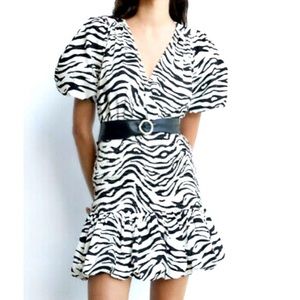 Zara zebra print dress